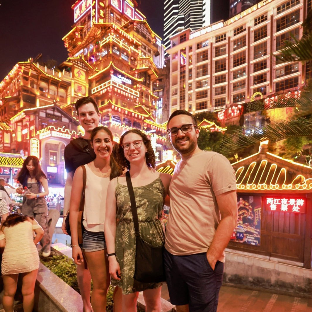Chongqing Nightscape Experience: Jiefangbei, Liziba, Hongyadong & Two Rivers Cruise with Cave Hotpot (Private Guide & Transport)